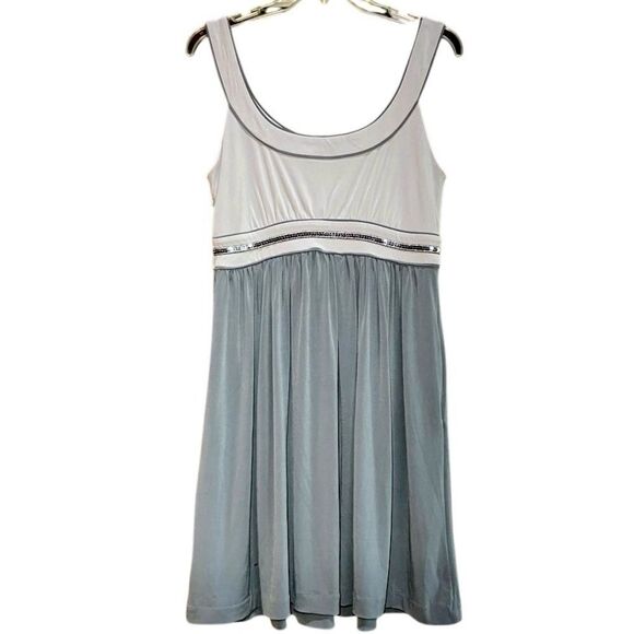 Banana Republic Knit Party Dress in Grey/Silver Women’s 6 - Picture 6 of 9